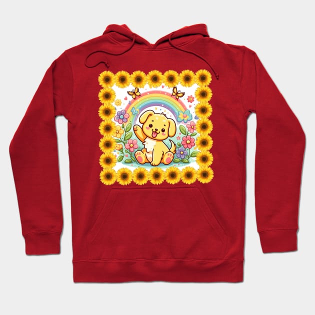 Puppy play outside Hoodie by The Artful Barker